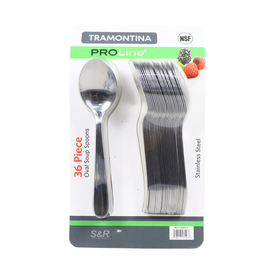 Tramontina Pro Line 36-piece Oval Soup Spoons